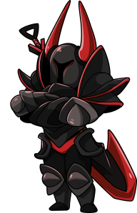 He doesn't wear white after Labor day. Or any other day. Meet the Black Knight from "Shovel Knight."